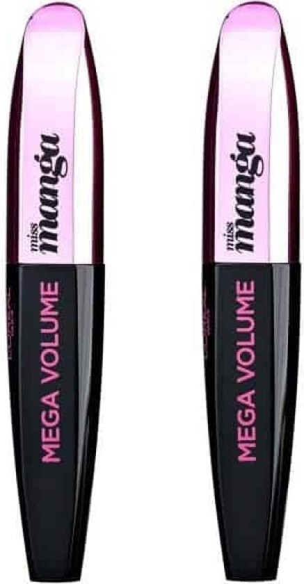 2-pack L'Oreal Paris Mega Volume Miss Manga Mascara Black 8ml