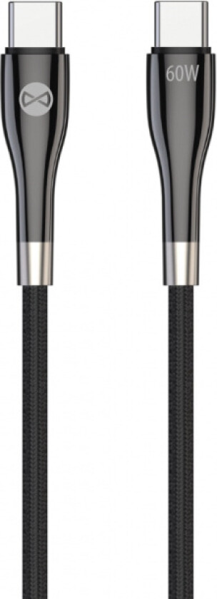 Sleek cable USB-C - USB-C 1,0 m 60W black