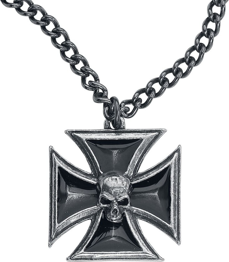 Goth Halskjede - Black Knight's Cross - Unisex - standard