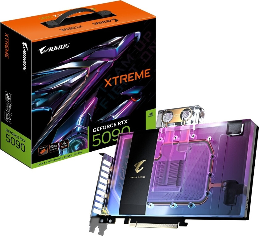 GIGABYTE AORUS GeForce RTX 5090 XTREME WATERFORCE WB 32 GB grafikkort