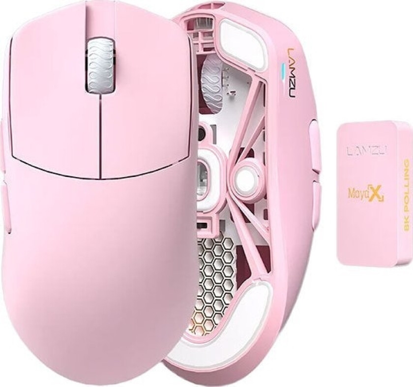Maya X 8K Pink (Rosa) Trådløs Spillmus