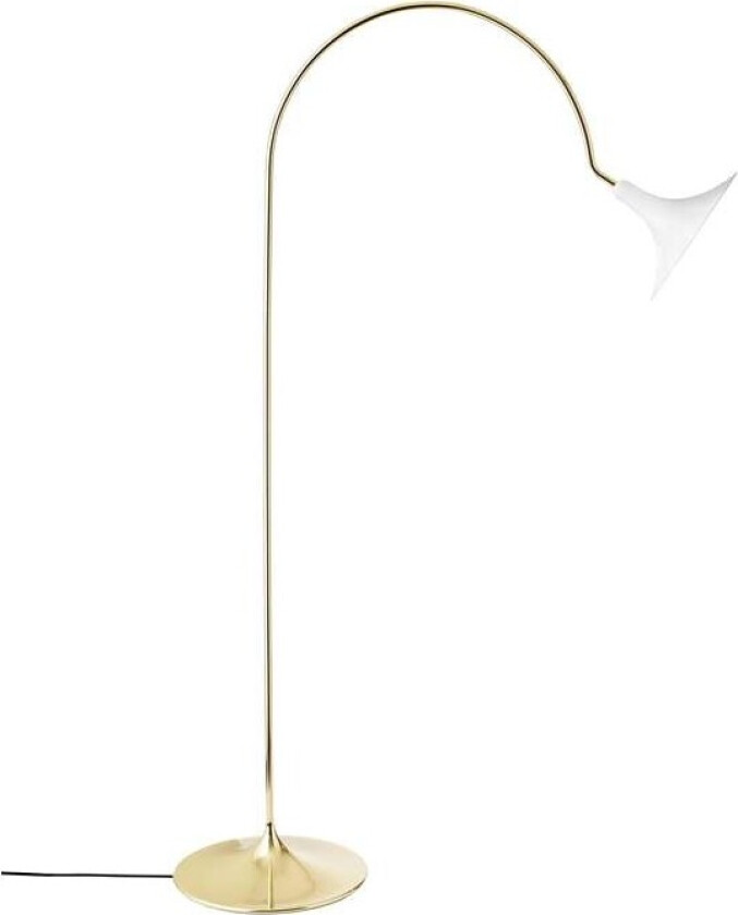 - Petalii Gulvlampe White/Polished Brass