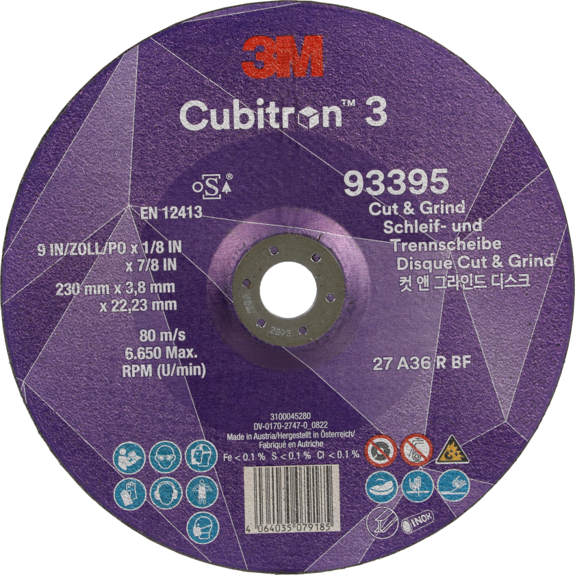 Bilde av Cubitron 3 skære-/skrubskive T27 230Ã3,8mm