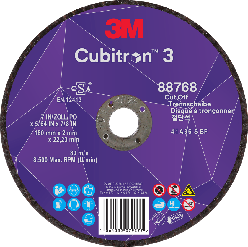 Cubitron 3 skæreskive T41 180Ã2,0mm