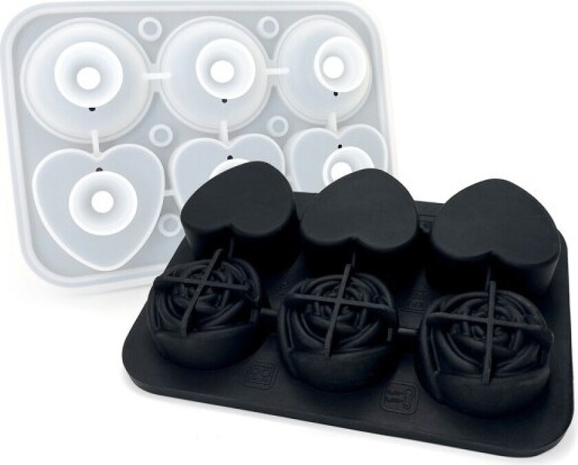 Rose og diamant og hjerte ishockeymaskin, enkel å frigjøre