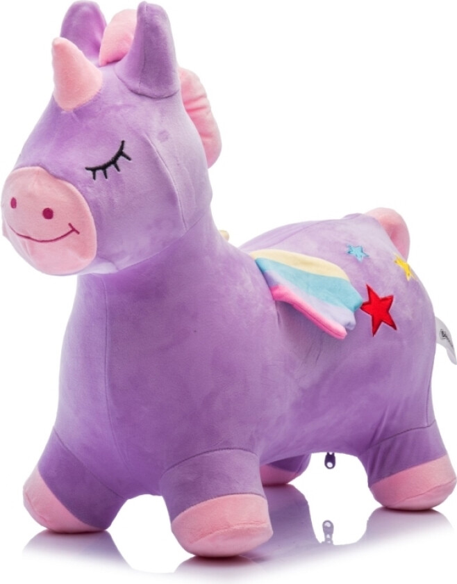 Enhjørning / Unicorn Plys Hoppedyr, Lilla (Fra 18M)
