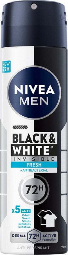 MEN Black & White Fresh Spray 150 ml