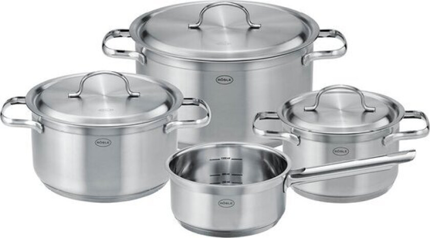 Bilde av PureElements grytesett m/lokk 7 deler 1,5/2/3,6/5,9L stål