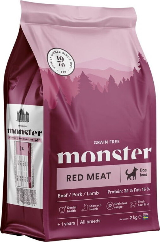 Monster Dog Grain Free Adult Red Meat (2 kg)