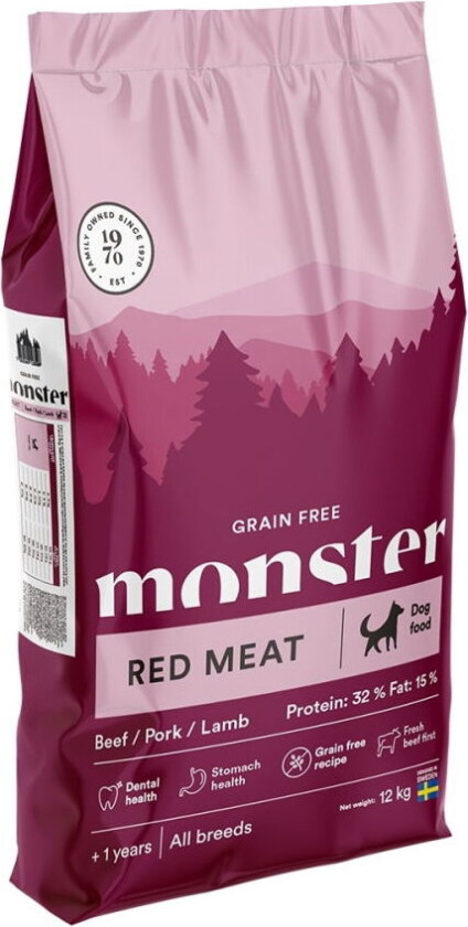 Monster Dog Grain Free Adult Red Meat (12 kg)