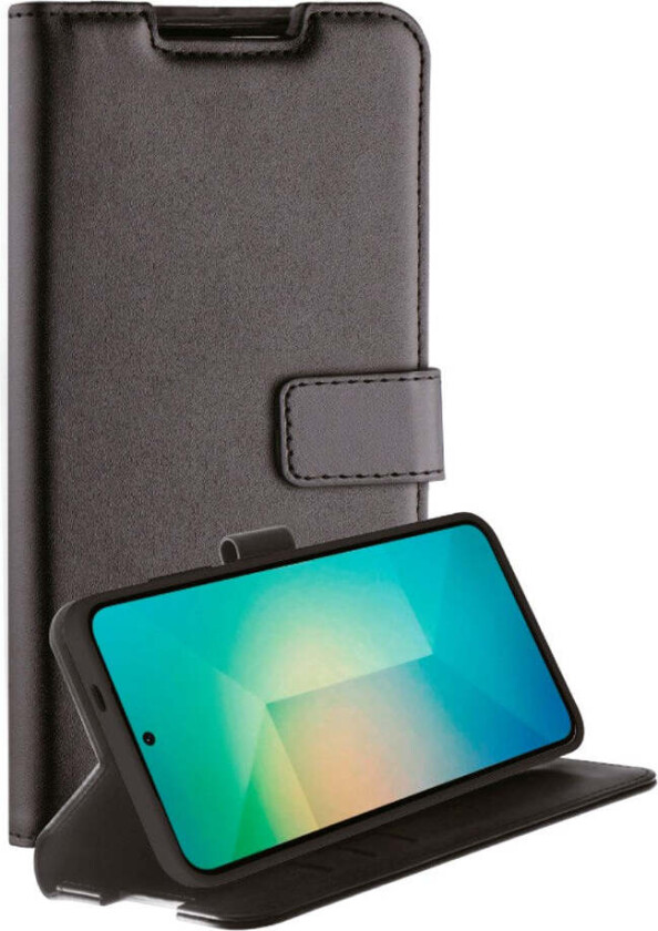Samsung Galaxy S25 Vivanco Classic Wallet Kunstskinn Flipdeksel med Lommebok - Svart