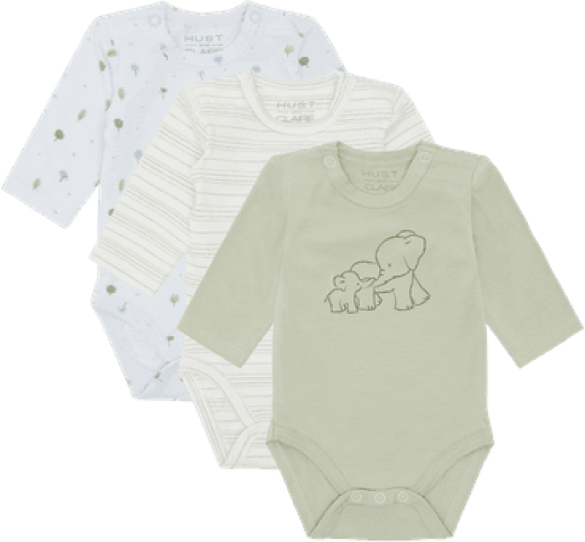 Hust And Claire Base Body 3 Pak Green Sage