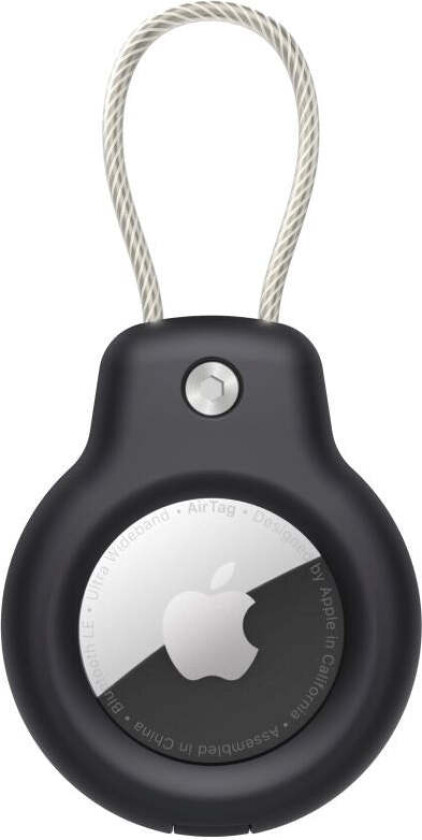 AirTag Rough Vein Deksel med Metalltråd - 2 stk. - Svart