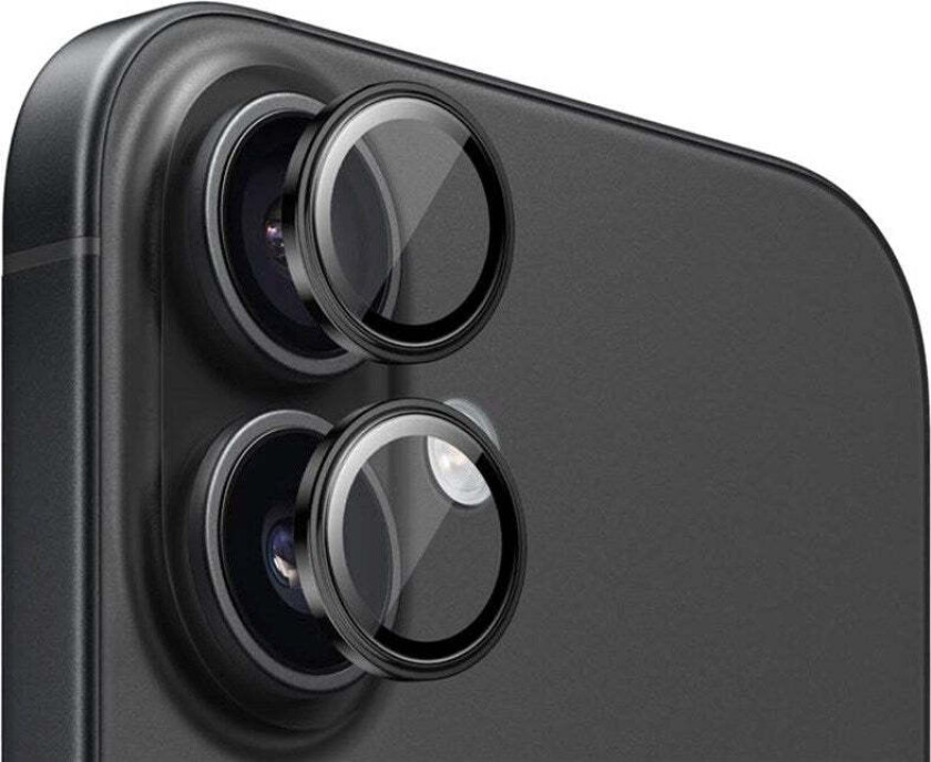 iPhone 16 / 16 Plus Mobile Origin Sapphire Kameralinsebeskyttelse - Svart