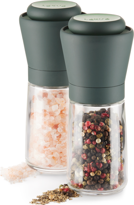 salt- og pepperkvern 2-pk Grå