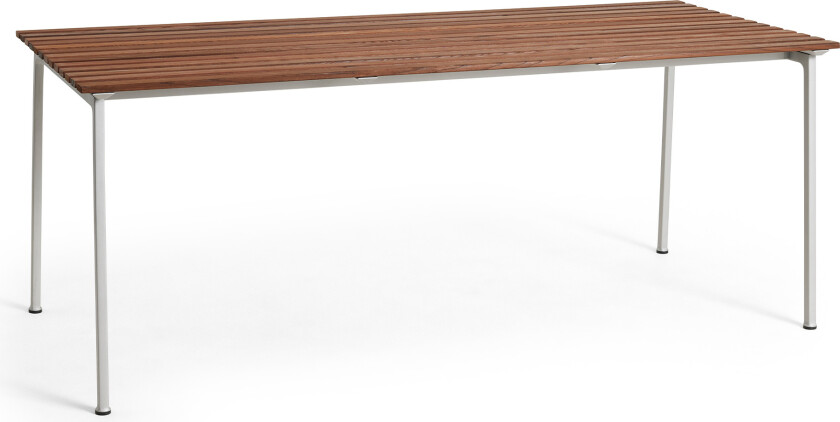 Traversert hagebord - L190 x B83 x H74 - Utendørs spisebord - Erwan Bouroullec - Tre farget - Metall/Tre