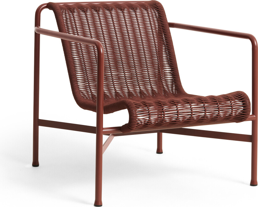 Palissade cord lav lenestol - Iron red pulverlakkert stål - Utendørs lenestoler - Ronan & Erwan Bouroullec - Metall