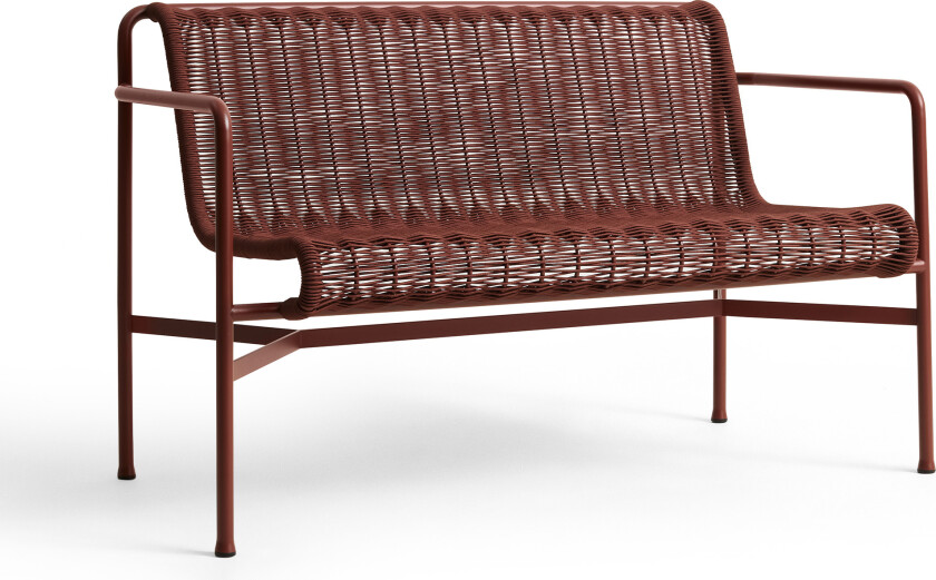 Palissade cord hagebenk med armlener - Iron Red - Hagebenker - Ronan & Erwan Bouroullec - Rød - Metall