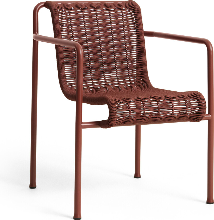 Palissade cord lenestol - Iron Red - Utendørs spisebordstoler - Ronan & Erwan Bouroullec - Rød - Metall
