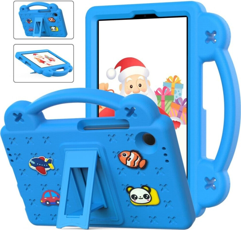 Til Samsung Galaxy Tab A9 EVA Foam Stativdeksel - Lyseblå