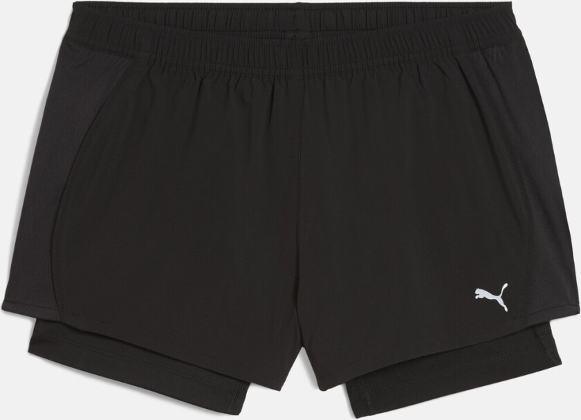 W RUN VELOCITY 2IN1 3" SHORT, Puma Black, XS,  Treningsshorts