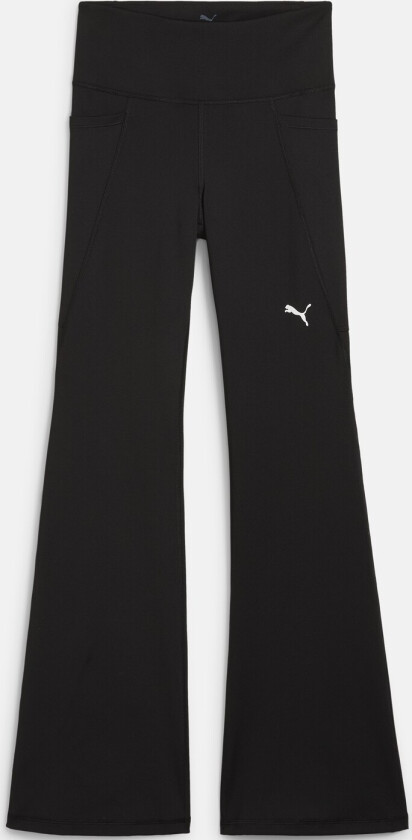 W TAD ESSENTIAL HW BOOTCUT PAN, Puma Black, XL, Lange tights