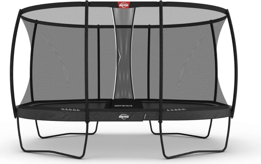 BERG Trampoline Grand Champion 520 grå Med sikkerhetsnett Deluxe XL