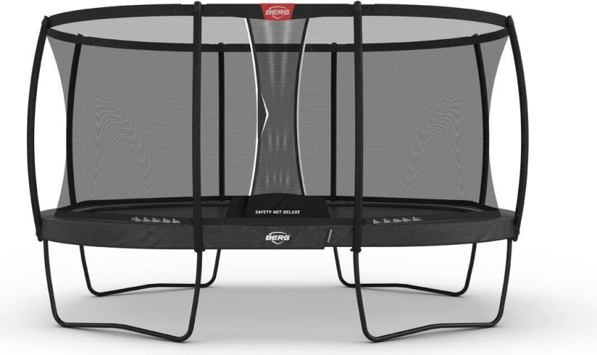 BERG Trampoline Grand Champion 470 grå Med sikkerhetsnett Deluxe