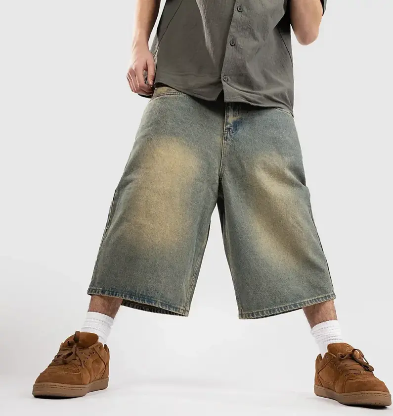 90s Baggy Shorts blå