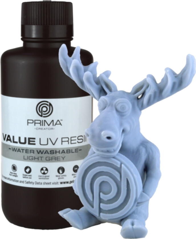 Creator Value Water Washable UV Resin-500ml-Lys grå