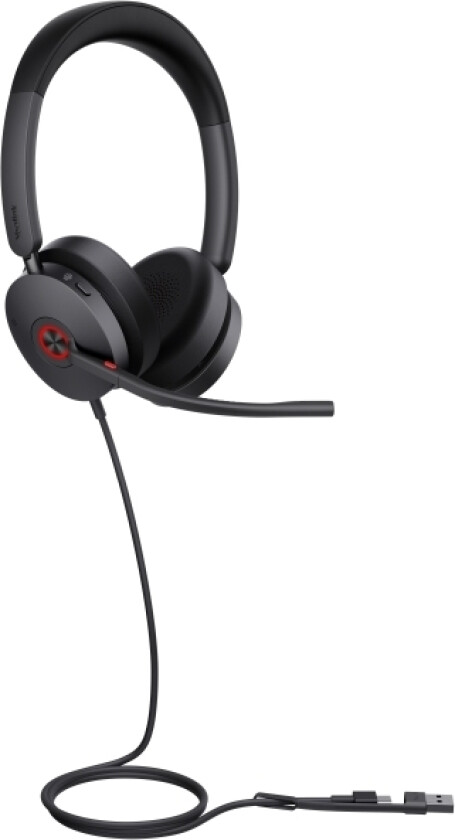 Yealink Uh48 Dual Teams Usb-C/A Headset, Koblet Med Ledninger (Ikke Trådløs), Samtaler/Musikk, 20 - 20000 Hz, 169 G, Hodesett, Sort