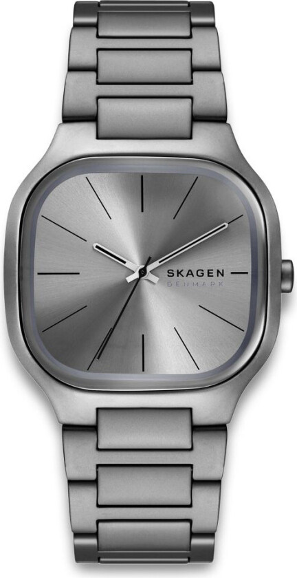 Mellem SKW6936 - Kvarts - Grå - Herreklokker - Rustfritt stål - ledd m/pin - Mineral