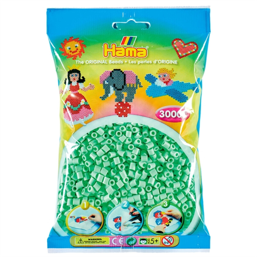 Midi 3000 Perler - Pastell Mint 98