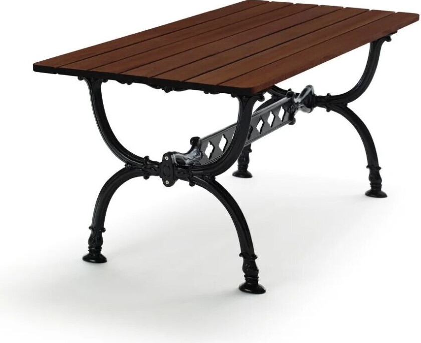 Byarum bord 142x72 cm Furu brunbeis, svart stativ