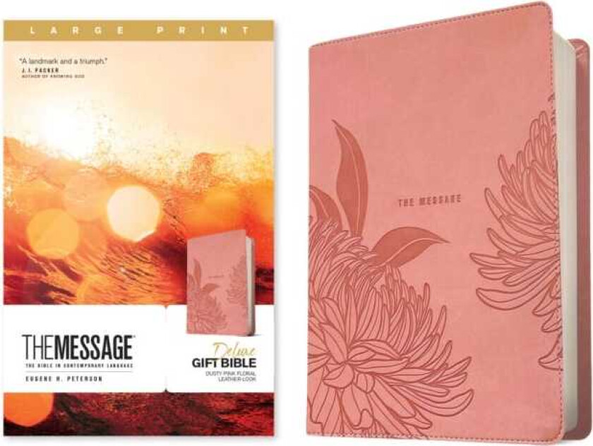 Message Deluxe Gift Bible, Large Print, Dusty Pink