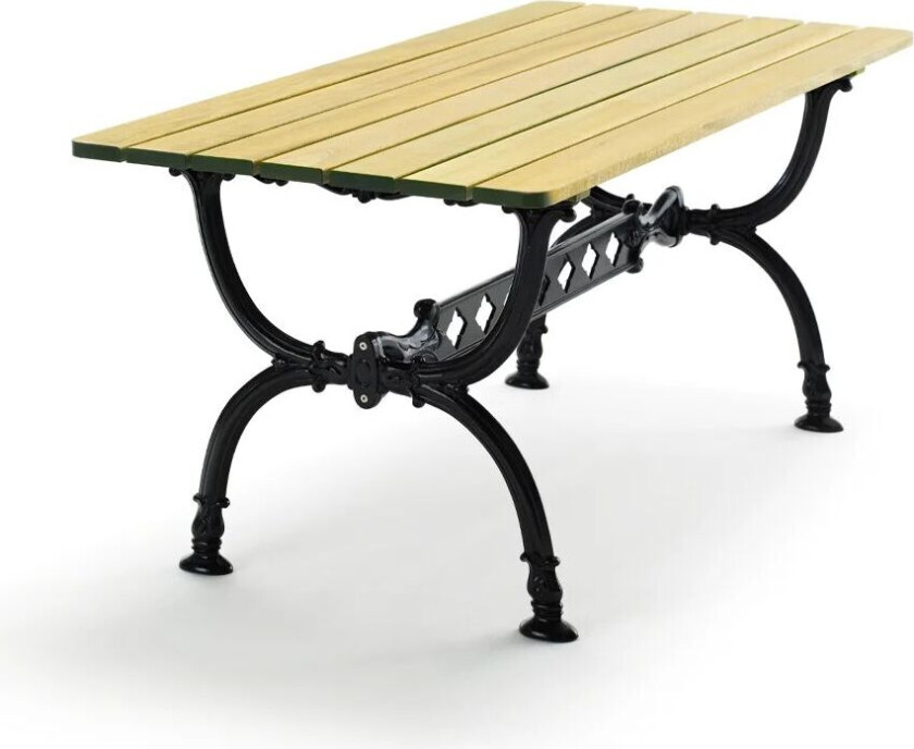 Byarum bord 142x72 cm Furu impregnering, svart stativ