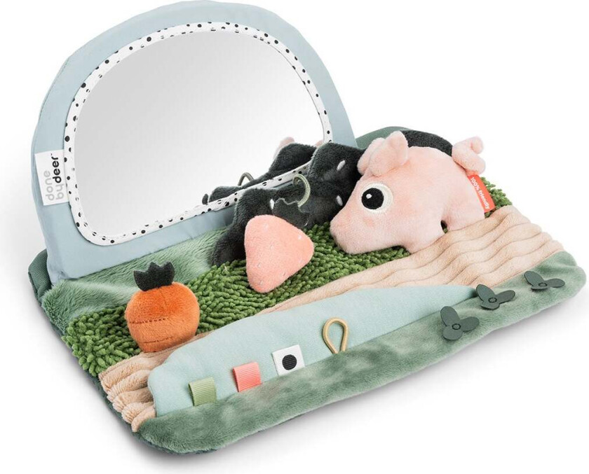 Tiny Farm Tummy Time Mirror Aktivitetsleke - Aktivitetsleker - Polyester