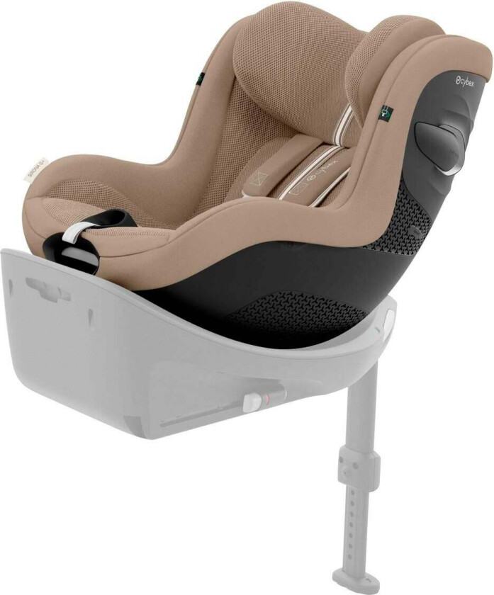 Sirona G i-Size Plus Bilstol, Almond Beige - Bakovervendte
