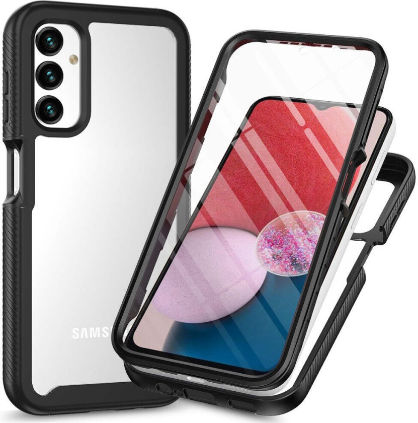 Samsung Galaxy A24 - 2-i-1 Plast Deksel & Skjermbeskyttelsesfilm - Gjennomsiktig