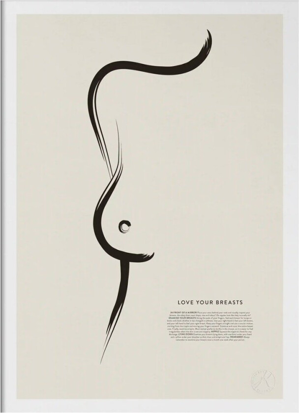 Love Your Breasts poster 30x40 cm
