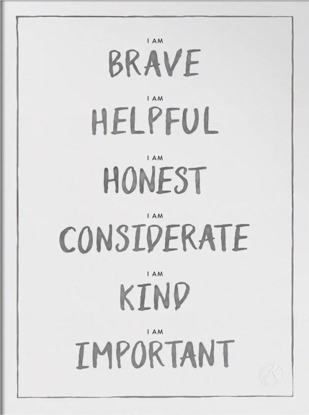 I am poster 30x40 cm Dark grey