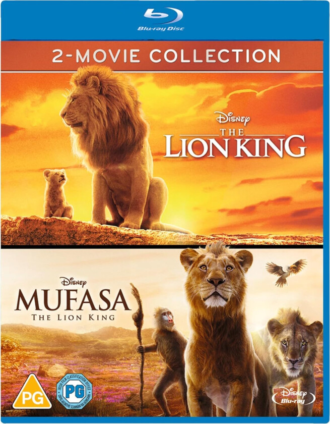The Lion King (2019) & Mufasa: The Lion King (2024) Bluray