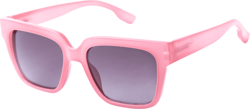 Sunglasses 021 Pink/Smoke, solbriller, barn Rasberry Pink / Gr