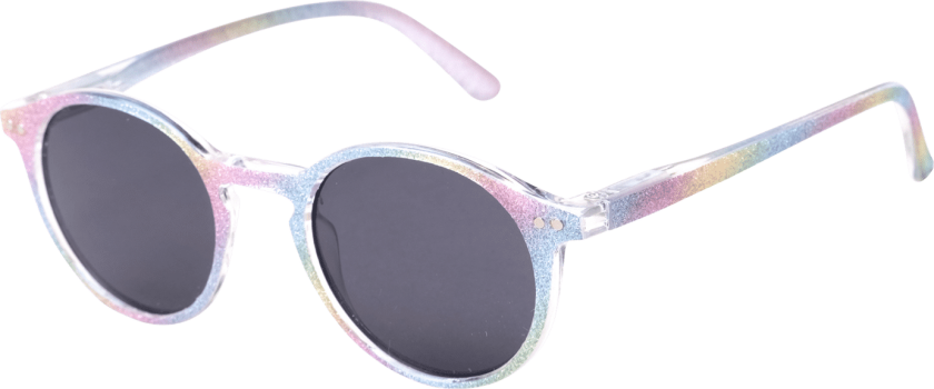 sunglasses 005 Multi glitter/Smoke, solbriller, barn Multi glitter / Smok