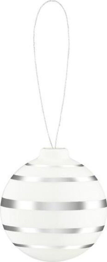 Omaggio julekule 5 cm sølv