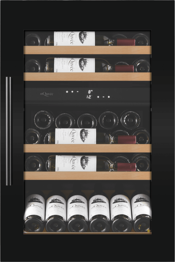 Integrerbart vinskap - WineKeeper 49D Fullglass Black