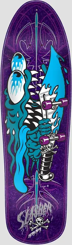 Meek Pinstripe Slasher Shaped 9.2" Skateboard Deck