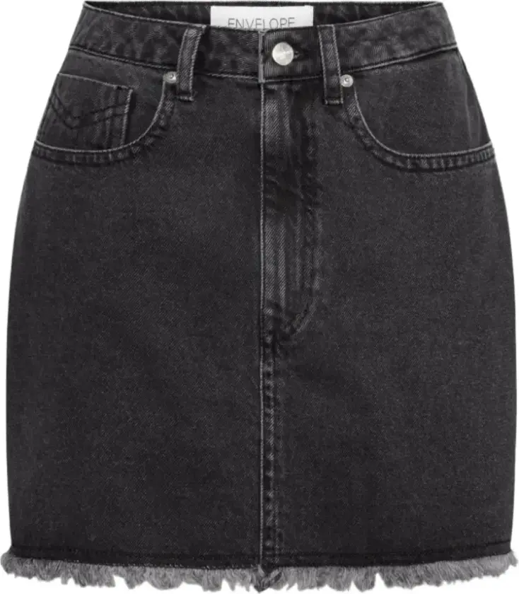 Envelope 1976, Dame, Skjørt, Svart, 2XS