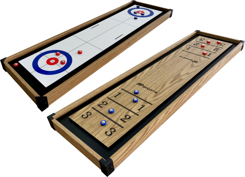 2in1 Curling/shuffleborad Wood