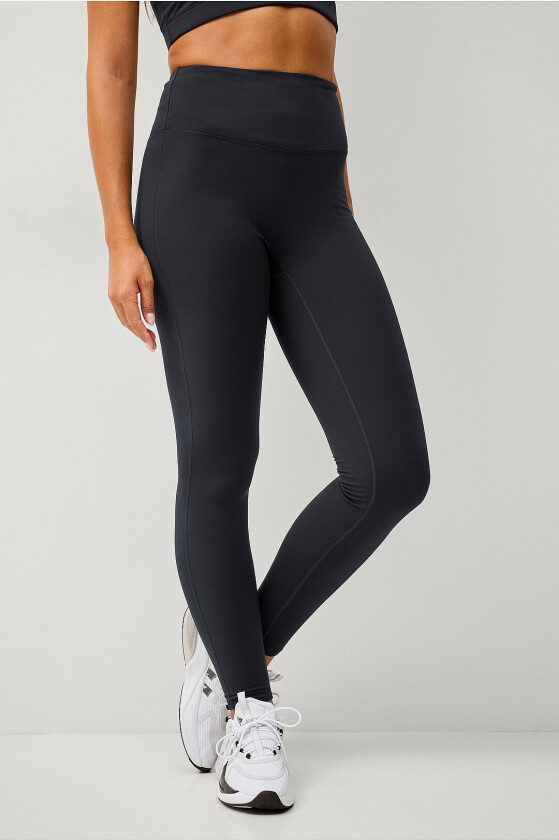 Treningstights Warm Tights Flat Front Core - Svart